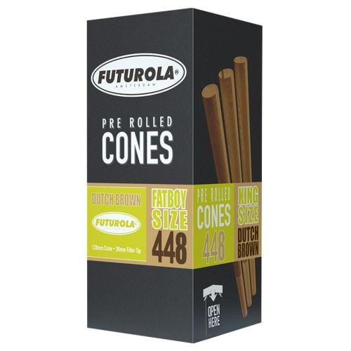 Futurola Pre Rolled Cones Fatboy Size 120/30 Brown Paper