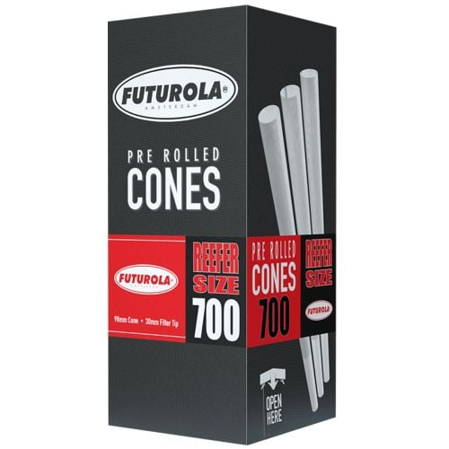 Futurola Pre Rolled Cones Reefer Size 98/30 White Paper
