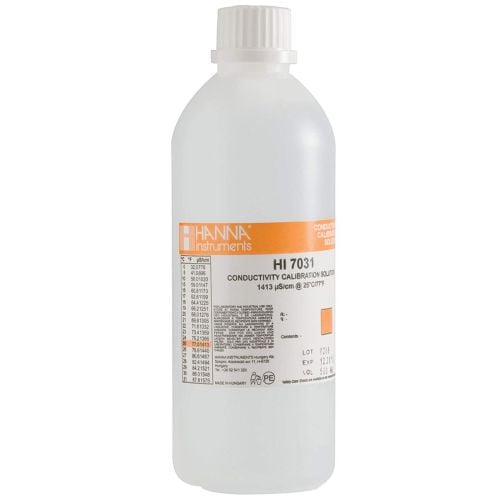 Hanna 1413 MS/Cm Conductivity Standard Solution 500ml - HI7031L