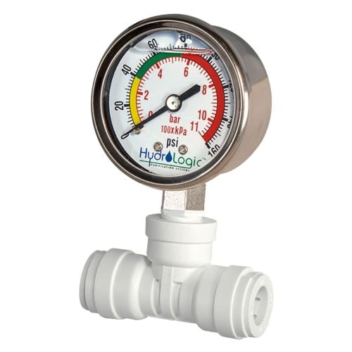 Hydro-Logic Evolution RO1000 Pressure Gauge Kit - 1/2