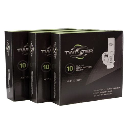 Sac d'Aspirateur Transparent pour T2 5 Mil de Twister (3x10 Pk)