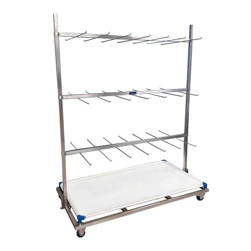 Wachsen Hanging Cart 3 Level SS304 W/PVC Bottom Mount
