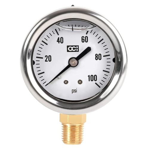 Netafim Liquid Filled Pressure Gauge 0-100 PSI