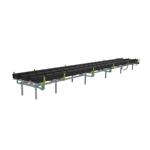 Botanicare Slide Bench W/3 Gutter Trays System