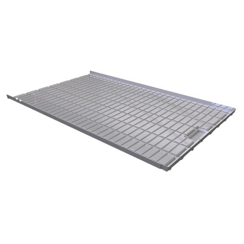 Commercial Tray End Section W/Drain 4' x 78.74