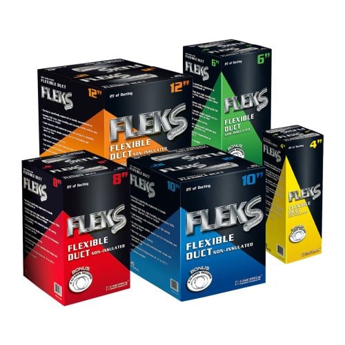 Fleks Ducting Aluminium W/2 Clamps