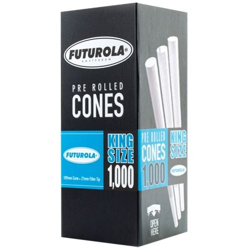 Futurola Pre Rolled Cones King Size 109/21 White Paper