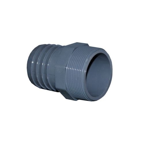 Grey PVC Male Adapter 3/4