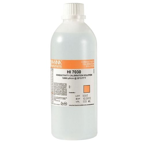 Hanna 12880 MS/Cm Conductivity Standard Solution 500 ml - HI7030L