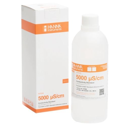 Hanna 5000 MS/Cm Conductivity Standard Solution 500ml - HI7039L