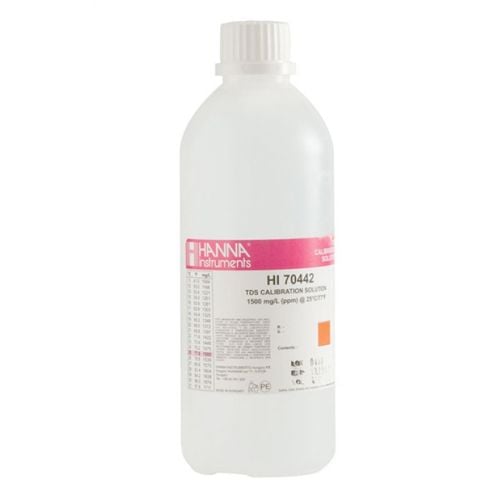 Hanna 1500 Mg/L TDS Calibration Solution 500ml - HI70442L