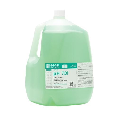 Hanna HI7007/1G pH 7.01 Calibration Solution, 1 Gal (3.78L)