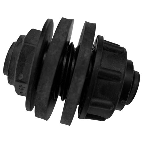 Hydrofogger Bulk Head Union 1/4" Black