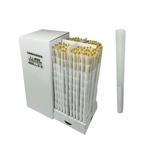 Mary Jane Cones 1 1/4 Size 84/26 Pre-Rolled Cones White (5400 pcs/MC)