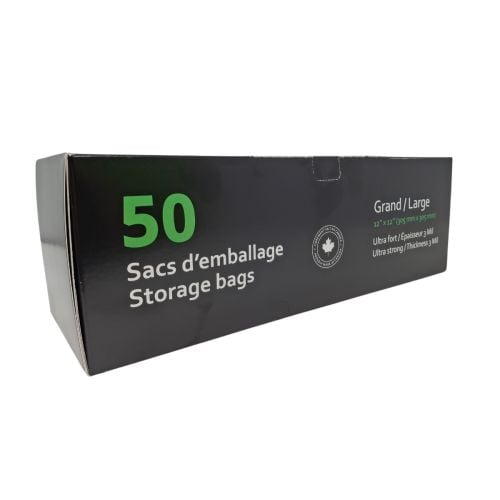 Premium Bags Smell Proof Storage Bags Large (50/Cs)