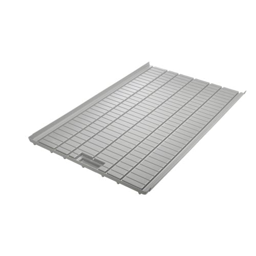 Staal Plast Commercial Tray End Section W/Drain 4' x 78.74