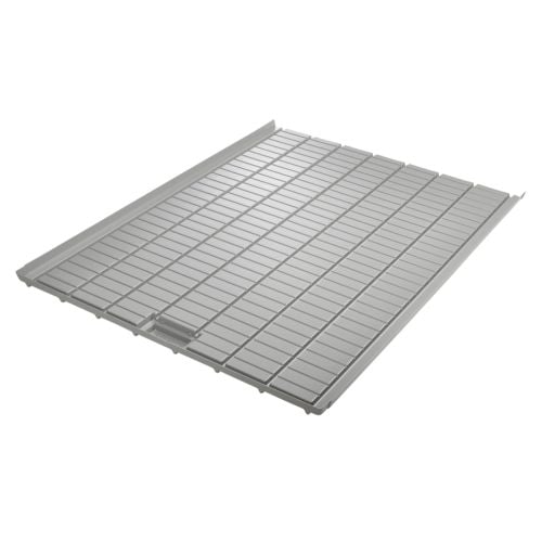Staal Plast Commercial Tray End Section W/Drain 5' x 78.74