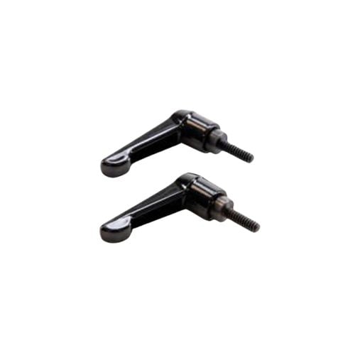 Twister Lever,Handle and Nut, 10-24 x 5/8 x 1-5/8 Black (2/Pk)