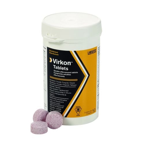 Nettoyant Virkon Vetoquinol 50 comprim&eacute;s