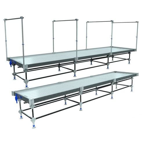 Wachsen Commercial Rolling Bench Galvanized 4'