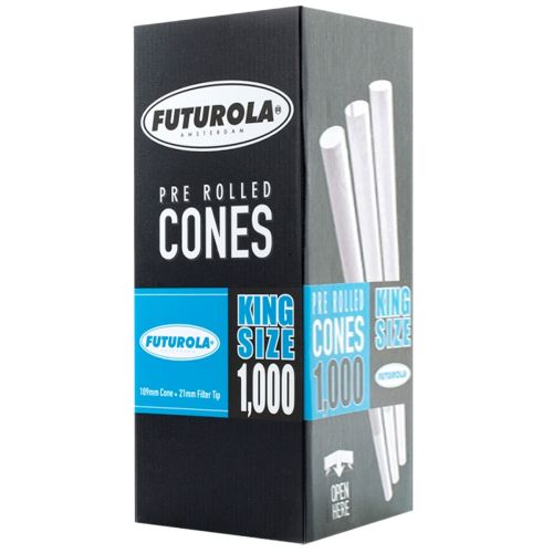Futurola King Size 109/21 White Pre-Rolled Cones
