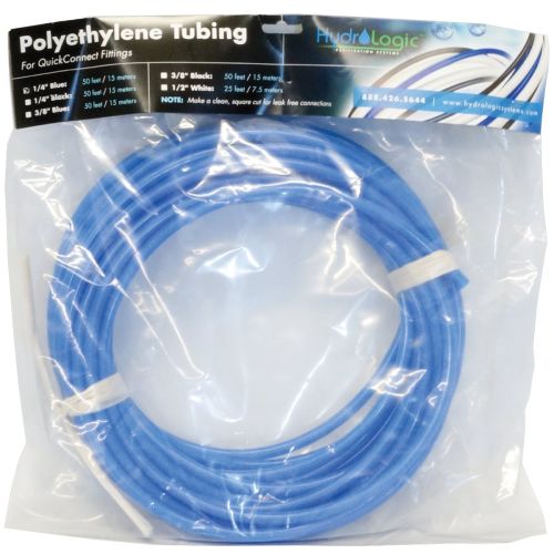 HydroLogic 1/4" Tubing Pack 50' Blue
