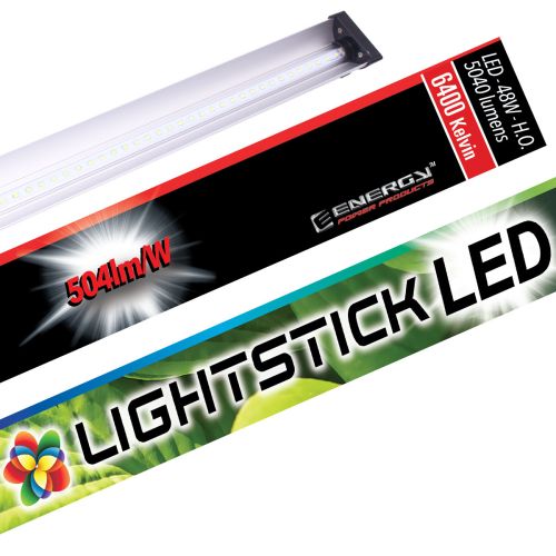 Lightstick LED 4' Grow Light 48W 120-240V W/Reflector