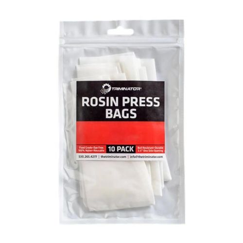 Triminator Nylon Rosin Press Bags 115 Micron - 5-1/2'' x 2-1/2'' (10/pack)
