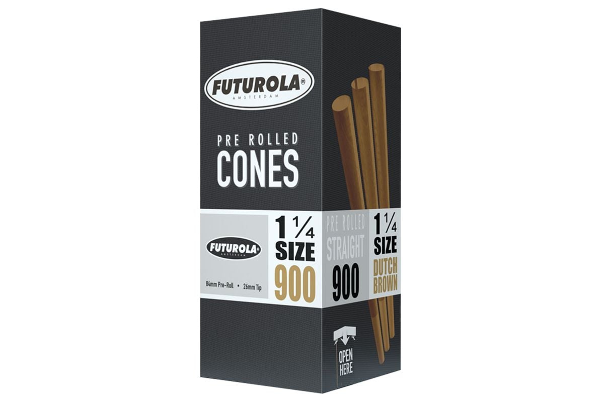 Futurola 1 1/4 Size 84/26 Straight PreRolls Brown
