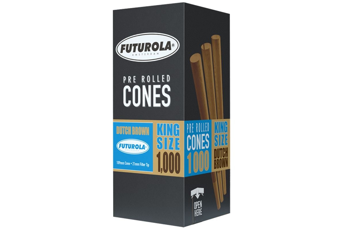 Futurola King Size 109/21 Brown PreRolled Cones