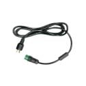 Papillon LED Power Cord Black 2.5m Wieland US 240V