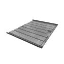Wachsen Commercial Tray End Section W/Drain 4' x 39.50