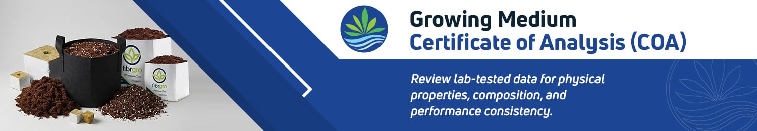 Certificates of Analysis (COA) Banner