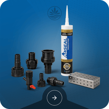 Hydroponic Trays Drain Fittings & Glue Image